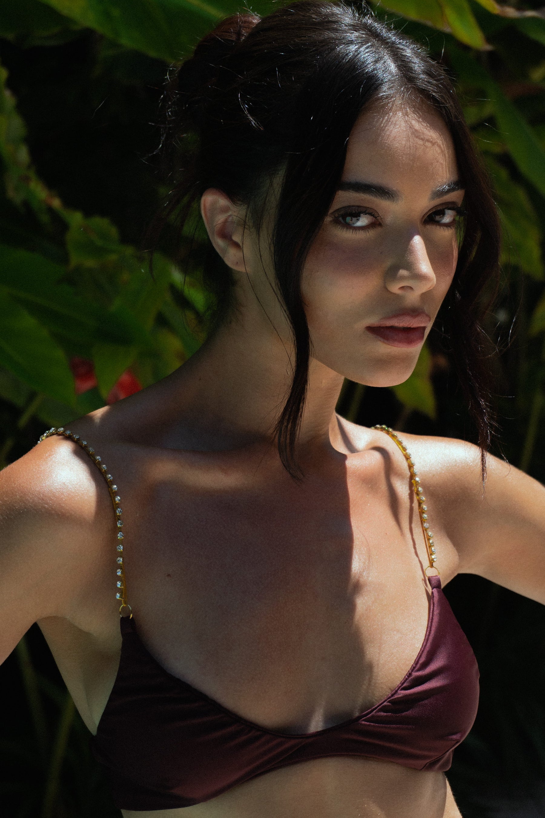 Top Com Alça de Strass Barolo
