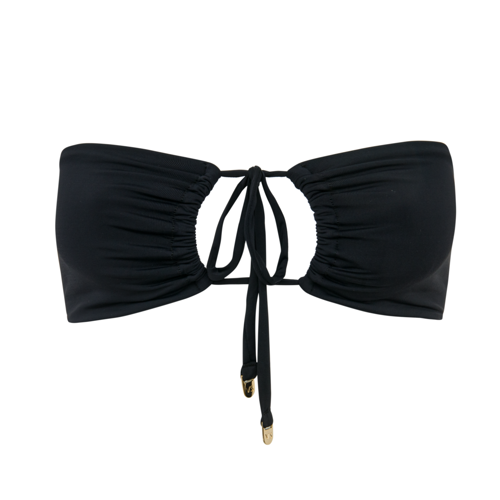 Calcinha Regulagem Preto + Top Faixa Preto
